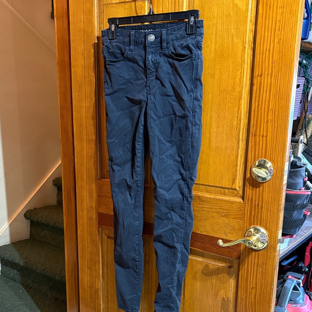 American Eagle Outfitters Black Stretch Pants